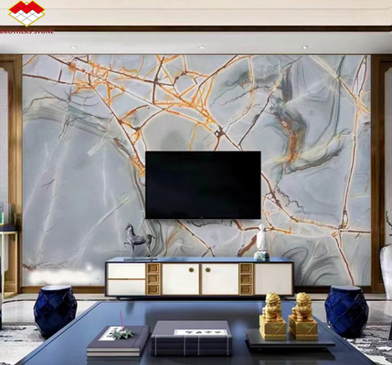 Blauw Roma Quartzite Grote plaat Geschikt voor Hotel Interieur Wand en Keuken Borden