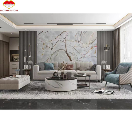Blauw Roma Quartzite Grote plaat Geschikt voor Hotel Interieur Wand en Keuken Borden