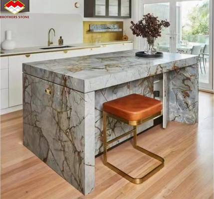 Blauw Roma Quartzite Grote plaat Geschikt voor Hotel Interieur Wand en Keuken Borden
