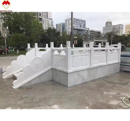 FOB/CNF Leveringsvoorwaarden Witte marmeren handrail Veranda Balkon Railing Balustrade voor villa