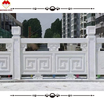 FOB/CNF Leveringsvoorwaarden Witte marmeren handrail Veranda Balkon Railing Balustrade voor villa