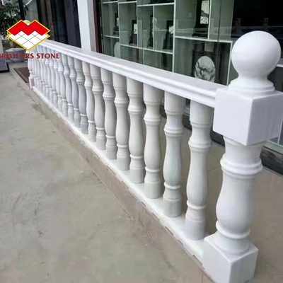 FOB/CNF Leveringsvoorwaarden Witte marmeren handrail Veranda Balkon Railing Balustrade voor villa