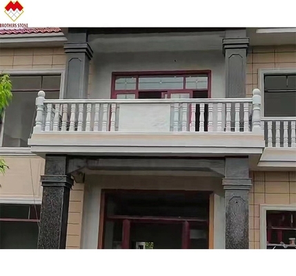 FOB/CNF Leveringsvoorwaarden Witte marmeren handrail Veranda Balkon Railing Balustrade voor villa