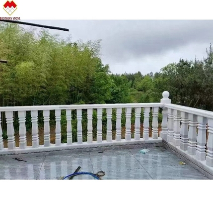 FOB/CNF Leveringsvoorwaarden Witte marmeren handrail Veranda Balkon Railing Balustrade voor villa