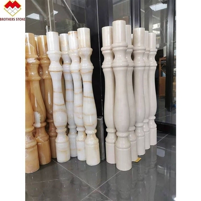 Hotel of villa op maat Wit marmer Alabaster Trap Baluster Moderne design stijl