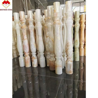 Hotel of villa op maat Wit marmer Alabaster Trap Baluster Moderne design stijl
