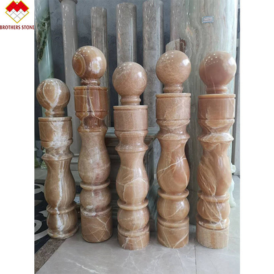Elegante witte oniks marmeren stenen baluster voor trappen in Noord- en Latijns-Amerika