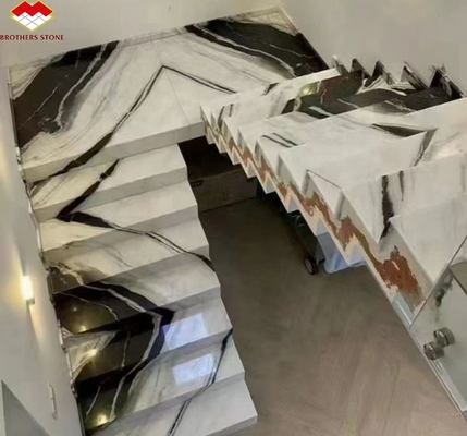 Rechte trappen, niet-glijdende trappen met gesinterd steen, grote platen uit speciale voorraden.