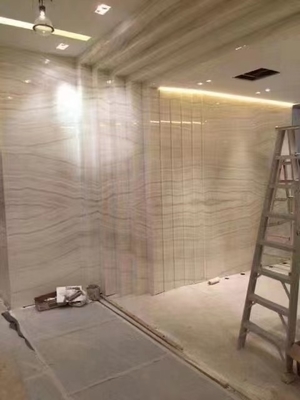 Indoor Wasbak Component Translucent White Gold Vein Hout Look Onyx Marmer Slab voor Grade Wand en vloer tegels