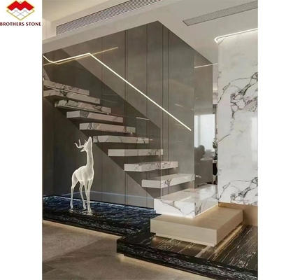 Op maat gesneden gesinterde stenen trappen voor luxe modern ontwerp in verschillende kleuren