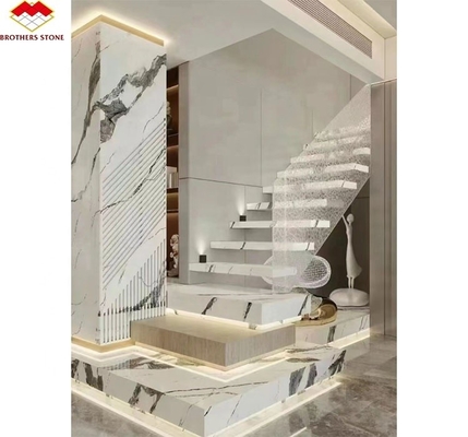 Op maat gesneden gesinterde stenen trappen voor luxe modern ontwerp in verschillende kleuren