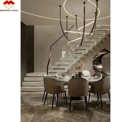 Op maat gesneden gesinterde stenen trappen voor luxe modern ontwerp in verschillende kleuren