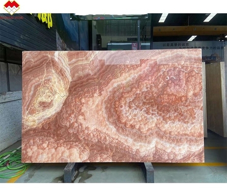 Moderne ontwerp rode draak jade onyx slaag wandpaneel vloertegels voor de graad versiering