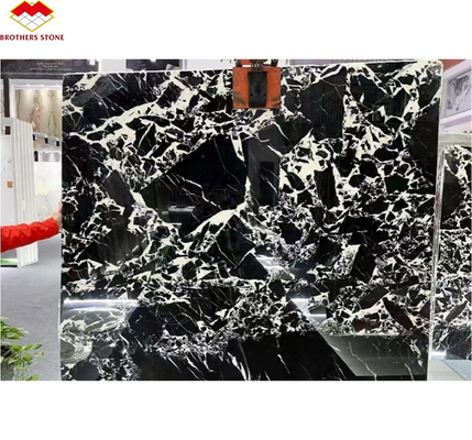 Gepolijst Napoleno Zwart Marmer Glanzend Steen voor Hotel Villa Lang Muur Panel Floor Tile