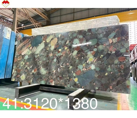 Luxe Brazilia Groen Marinace Groen Quartzite Lederafwerking Oppervlak voor moderne stijl