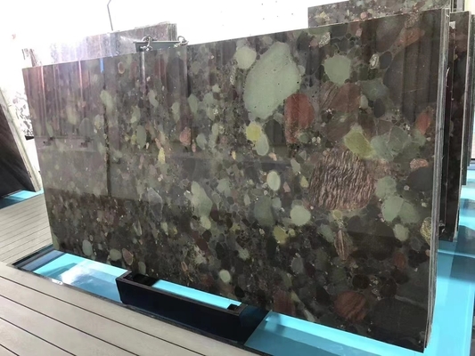 Luxe Brazilia Groen Marinace Groen Quartzite Lederafwerking Oppervlak voor moderne stijl