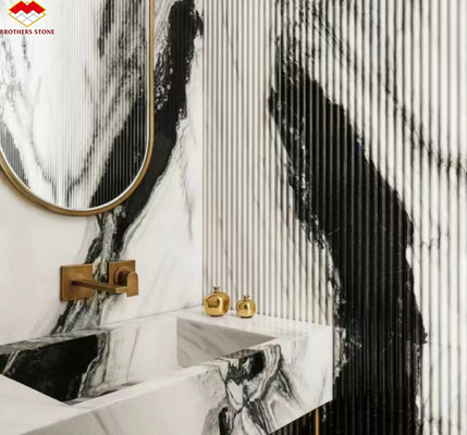 Moderne design stijl Panda wit marmer Verhoog uw hotel muur vloer en trappen tegels