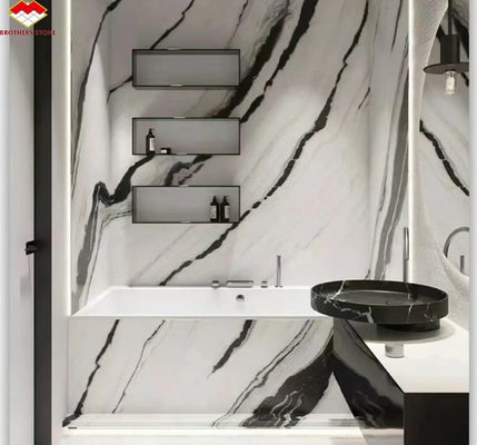 Moderne design stijl Panda wit marmer Verhoog uw hotel muur vloer en trappen tegels