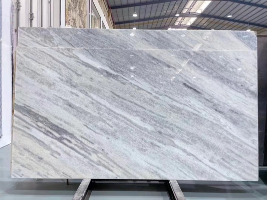 Brazilië Blauw kristal kwartsit Marmeren steen achtergrondverlichting Slab voor moderne ijdelheid toonbank