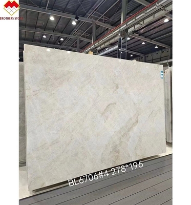 Lichte beige natuurlijke Taj Mahal Marmeren stenen bureaubladen en tafelborden Design uit Brazilië