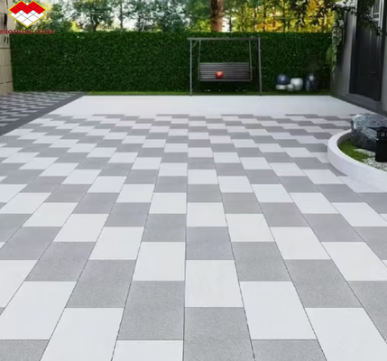 Broeders Steen Vlamde Grauwe Granit Slab Paving Tiles voor geslepen natuurlijke steen oprit