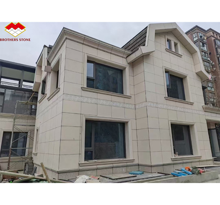 Vlammen Chinees Modern Granit Materiaal Muretto Steen voor Villa Gebouw Muurbekleding