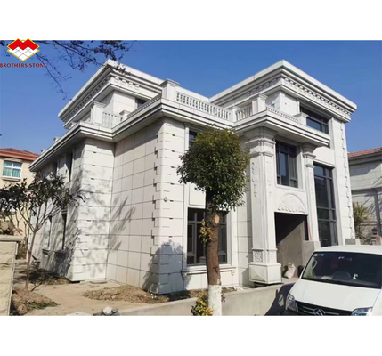 Moderne Chinese grijs granitstenen fineer op maat gesneden voor buitenwandbekleding