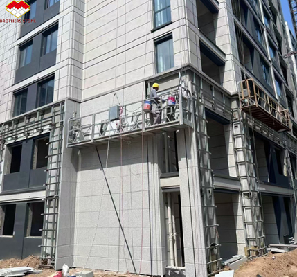 Moderne Chinese grijs granitstenen fineer op maat gesneden voor buitenwandbekleding