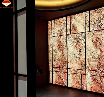 Translucent flexibele stenen platen voor modern interieurontwerp