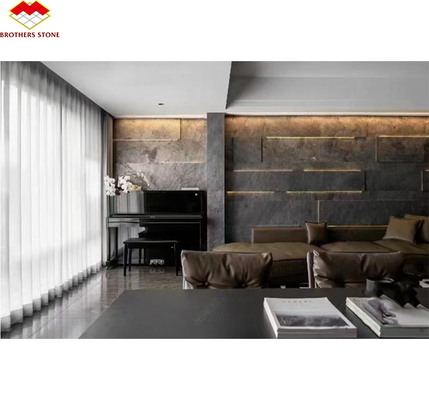 Hotel Interieur Grafisch Ontwerp Natuurlijke Flexible Stone Veneer Panel Wandbekleding Tegel