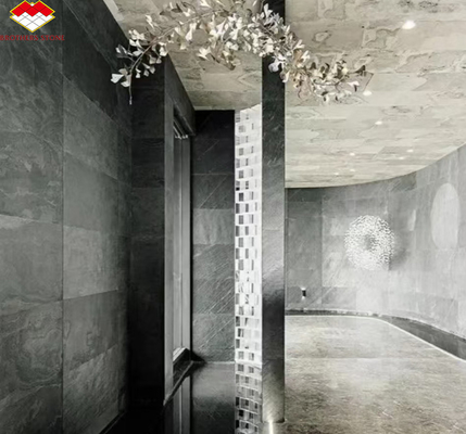 Hotel Interieur Grafisch Ontwerp Natuurlijke Flexible Stone Veneer Panel Wandbekleding Tegel