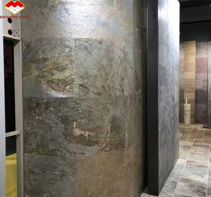 Hotel Interieur Grafisch Ontwerp Natuurlijke Flexible Stone Veneer Panel Wandbekleding Tegel