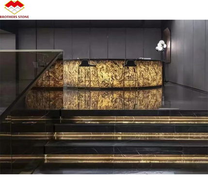 Hotel Interieur Grafisch Ontwerp Natuurlijke Flexible Stone Veneer Panel Wandbekleding Tegel