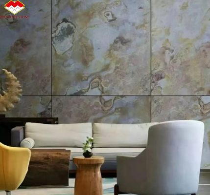 Hotel Interieur Grafisch Ontwerp Natuurlijke Flexible Stone Veneer Panel Wandbekleding Tegel