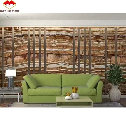 Gepolijste Zwarte Zee Onyx Marmer Translucente Textuur voor Interieur Wandpaneel Decoratie
