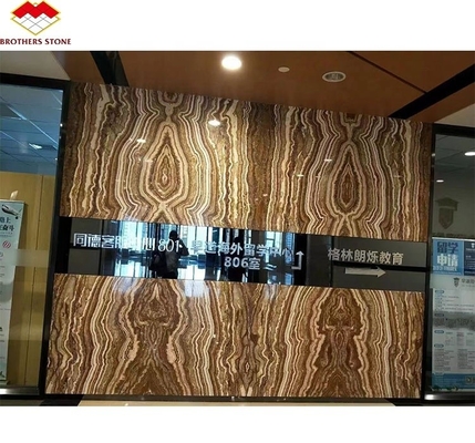 Gepolijste Zwarte Zee Onyx Marmer Translucente Textuur voor Interieur Wandpaneel Decoratie