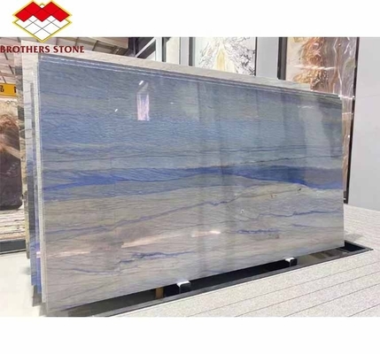 Direct verkopen Honed Azul Imperial Slab Blue Sky Quartzite Grand Skylight Marble Tile