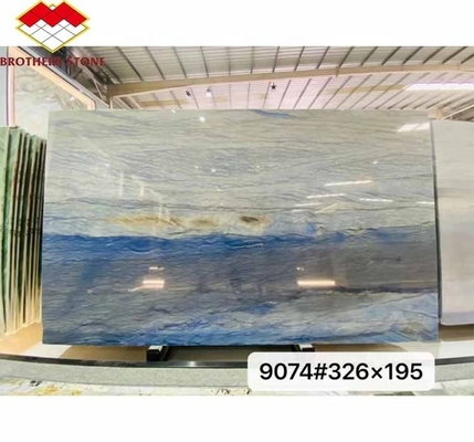 Direct verkopen Honed Azul Imperial Slab Blue Sky Quartzite Grand Skylight Marble Tile