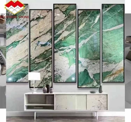 Natuursteen Brazilië Marmer achtergrondverlichting Sodalite Groene Quartziet voor slaapkamerontwerp ideeën