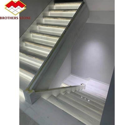 Marmeren trappen en steigertegels Moderne Europese stijl voor interieurontwerp in natuursteen