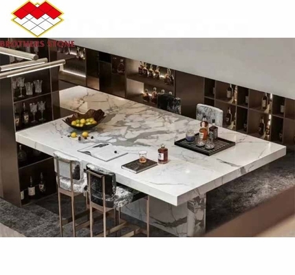 Huisdekoratie Moderne visbuik Wit marmeren stenen platen voor woonkamer en vloertegels