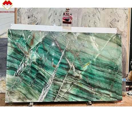 18 20 mm dik Fuchsite Crystal Green Luxury Royal Emerald Green Quartzite werkbanken