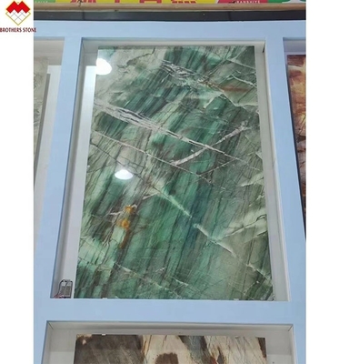 18 20 mm dik Fuchsite Crystal Green Luxury Royal Emerald Green Quartzite werkbanken