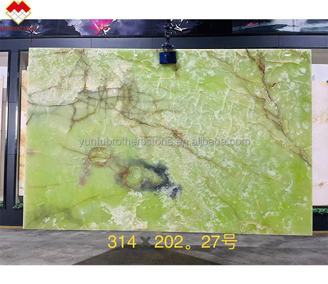 Prachtige smaragdgroene onyx marmeren plaat natuurlijk groen onyx steen rode aders achtergrondverlichting onyx wandbekleding werkblad natuurlijk steen