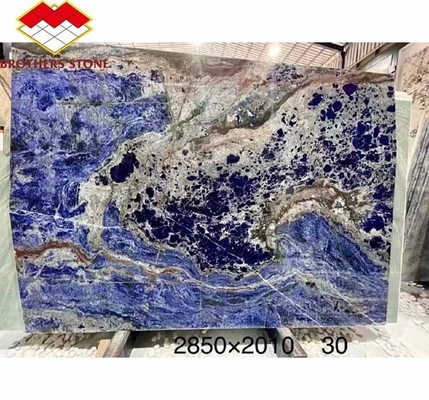 Moderne blauwe steen gepolijste Cloisonne marmeren tegels voor eetkamer en woonruimte