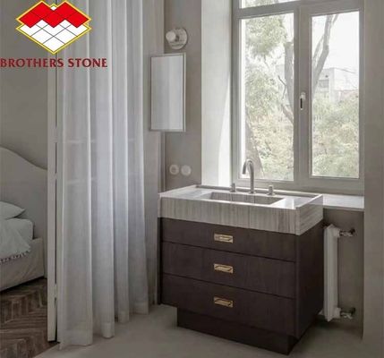 Ingenieurswerk vloerwandpanelen/planken in grijs hout granenmarmer voor een aangepaste stijl