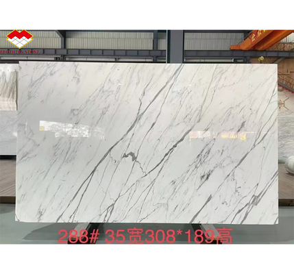 Nano wit kristal eetkamer tafel top moderne grote plaat marmer look porselein tegel voor stappen