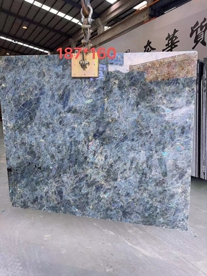 Grote plaat gepolijst glanzend Labradorite Blauw Granit Borden en Eiland Tafel Ontwerp