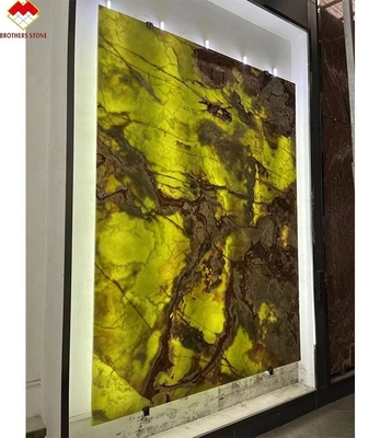 Natuurlijke groene onyx marmeren plaat perfect voor achtergrondverlichting onyx wandbekleding en toonbanken