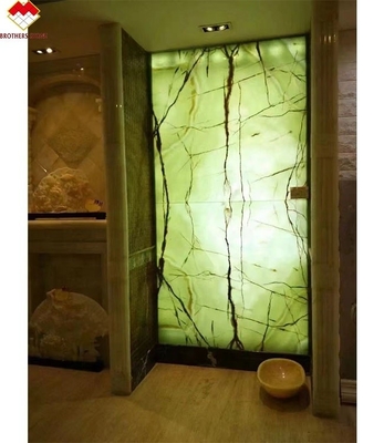 Natuurlijke groene onyx marmeren plaat perfect voor achtergrondverlichting onyx wandbekleding en toonbanken
